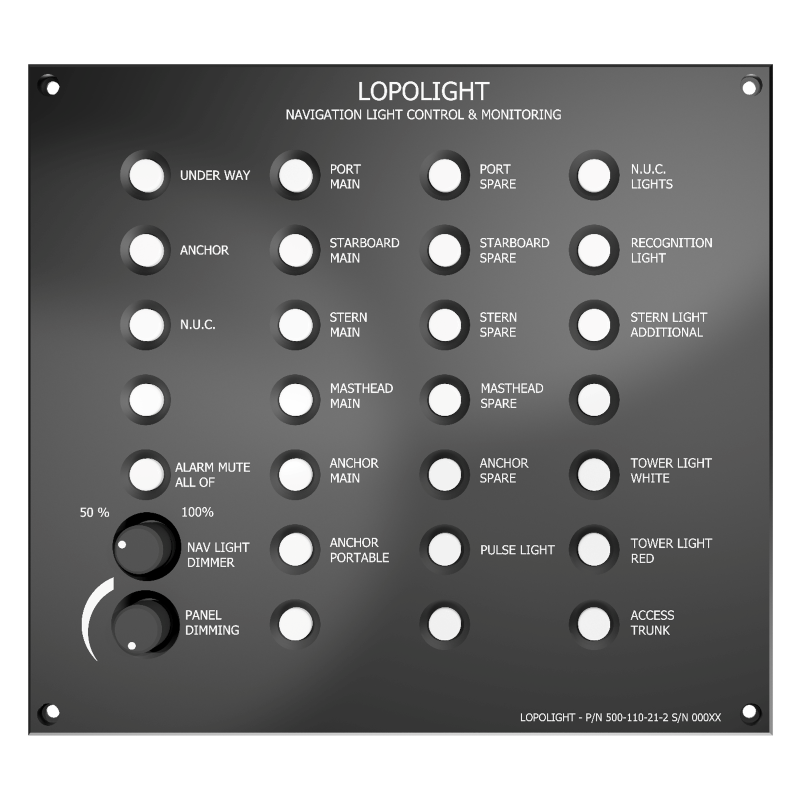 Lopolight Control Panel 21 Button 2 Dimmableers | SendIt Sailing