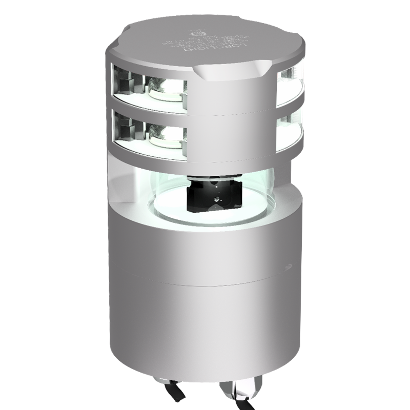 Lopolight 6nm Masthead+ 3nm Double 360 DegreeWhite Horizontal Cable Down Mount | SendIt Sailing