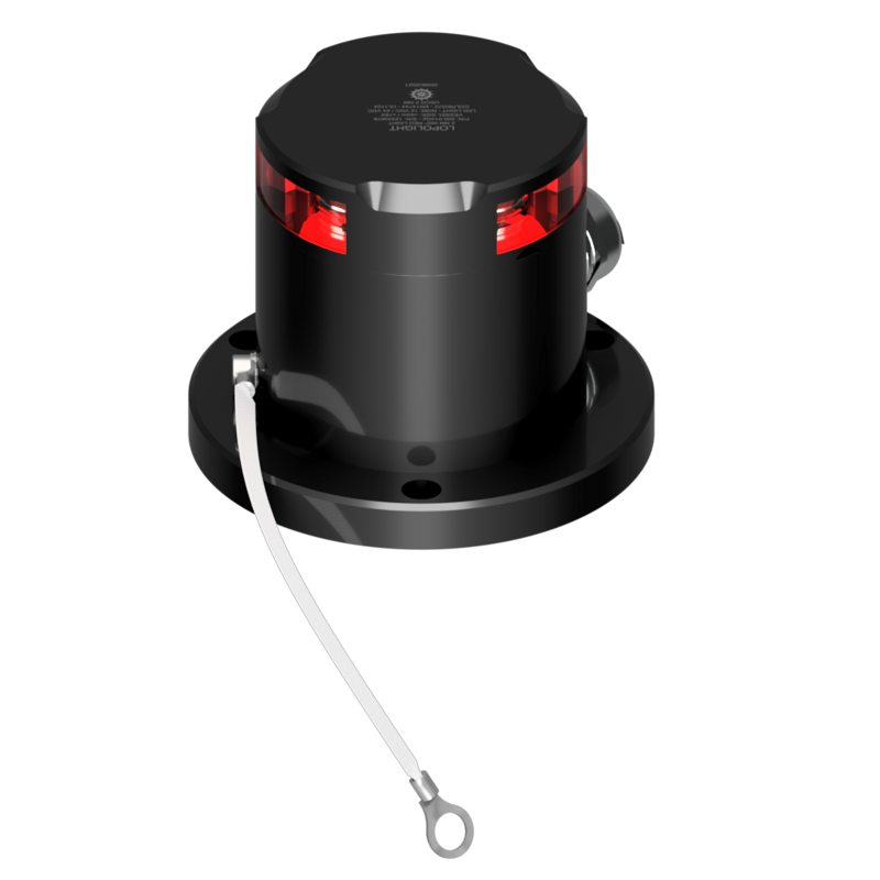 Lopolight 2nm 360 Degree Red Horizontal Mount Dimmable Black | SendIt Sailing