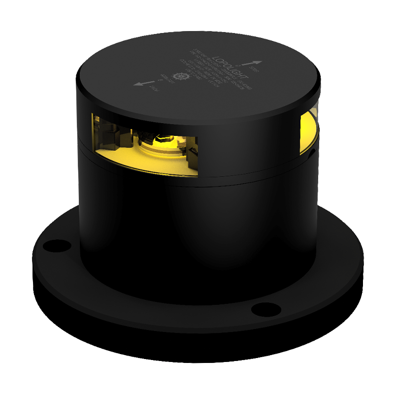 Lopolight 2nm 180 Degree Amber Whistle Black | SendIt Sailing