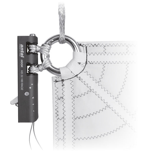 Antal HS22.160R Mini Hook Carriage, For HS22 Track | SendIt Sailing