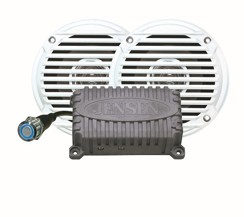 Jensen CPM50 2 Channel Amp Bluetooth And Pair Speakers | SendIt Sailing