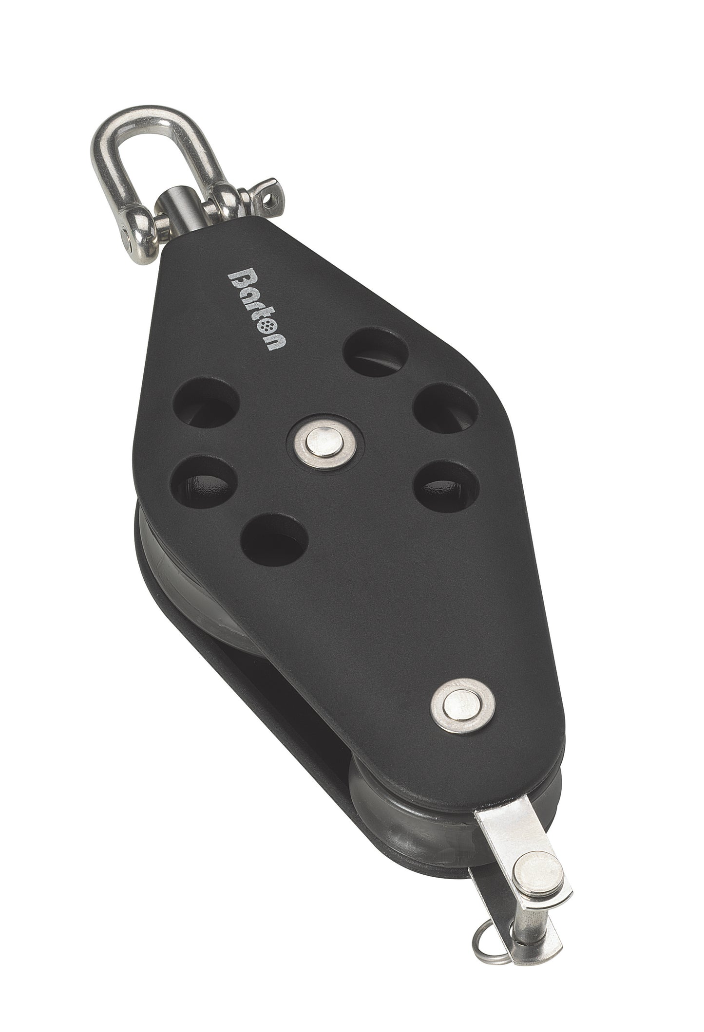 Barton Marine Size 2 30/45mm Ball Bearing Pulley Block Fiddle Swivel & Becket | SendIt Sailing