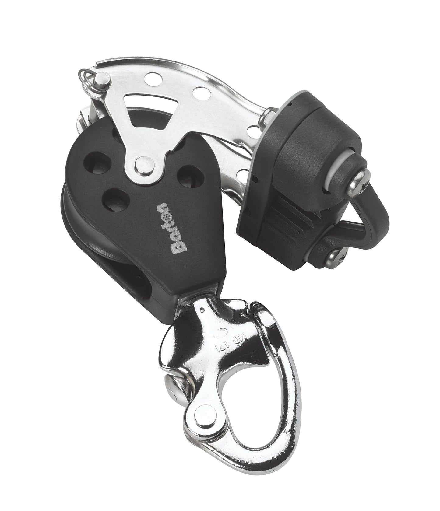 Barton Marine Size 2 35mm Plain Bearing Pulley Block Single Snap Shackle Becket & Cam | SendIt Sailing