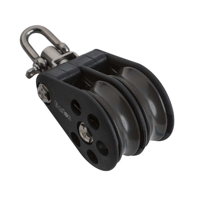 Barton Marine Size 5 54mm Ball Bearing Pulley Block Double Swivel | SendIt Sailing