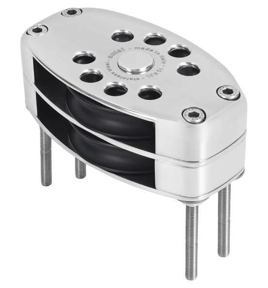 Antal S0732 Classic Stainless Steel Double Deck Block D75 | SendIt Sailing