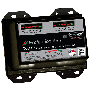 Dual Pro PS2 Auto 15A - 2-Bank Lithium/AGM Battery Charger | SendIt Sailing
