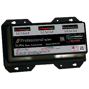 Dual Pro PS3 Auto 15A - 3-Bank Lithium/AGM Battery Charger | SendIt Sailing