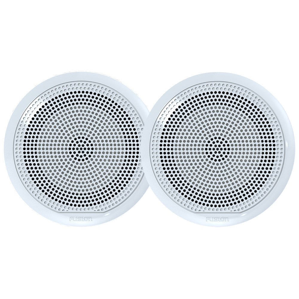 Fusion EL Series Full Range Shallow Mount White Speakers - 6.5in with LED Lights | SendIt Sailing
