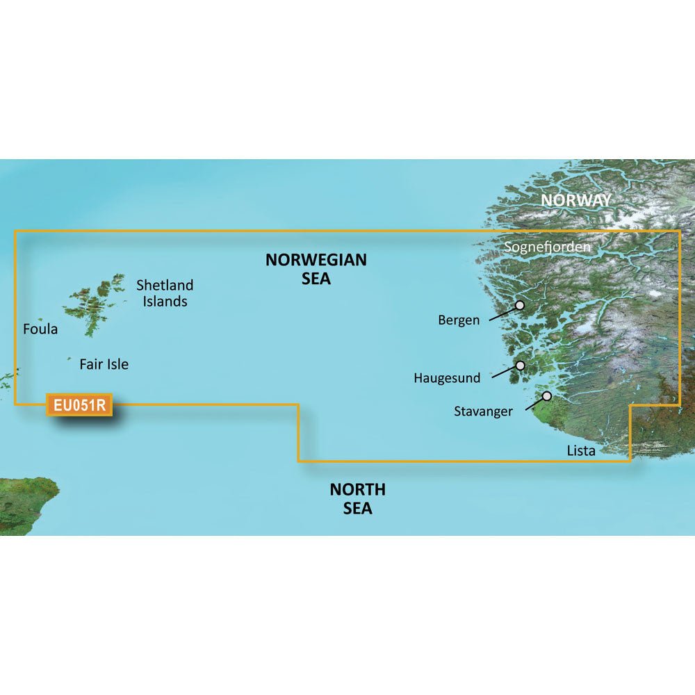 Garmin BlueChart g3 HD - HXEU051R - Lista - Sognefjorden | SendIt Sailing