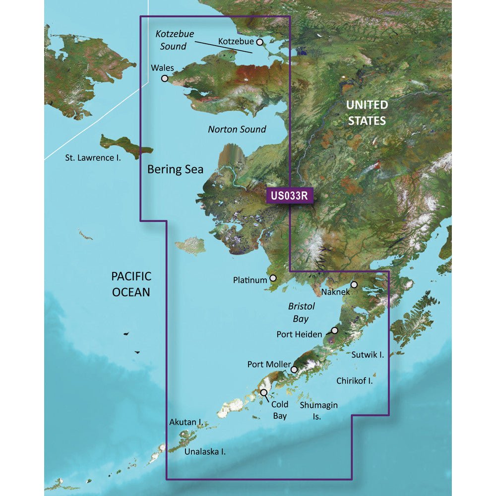 Garmin BlueChart g3 Vision HD - VUS033R - Bristol Bay - Kotzebue Snd. | SendIt Sailing