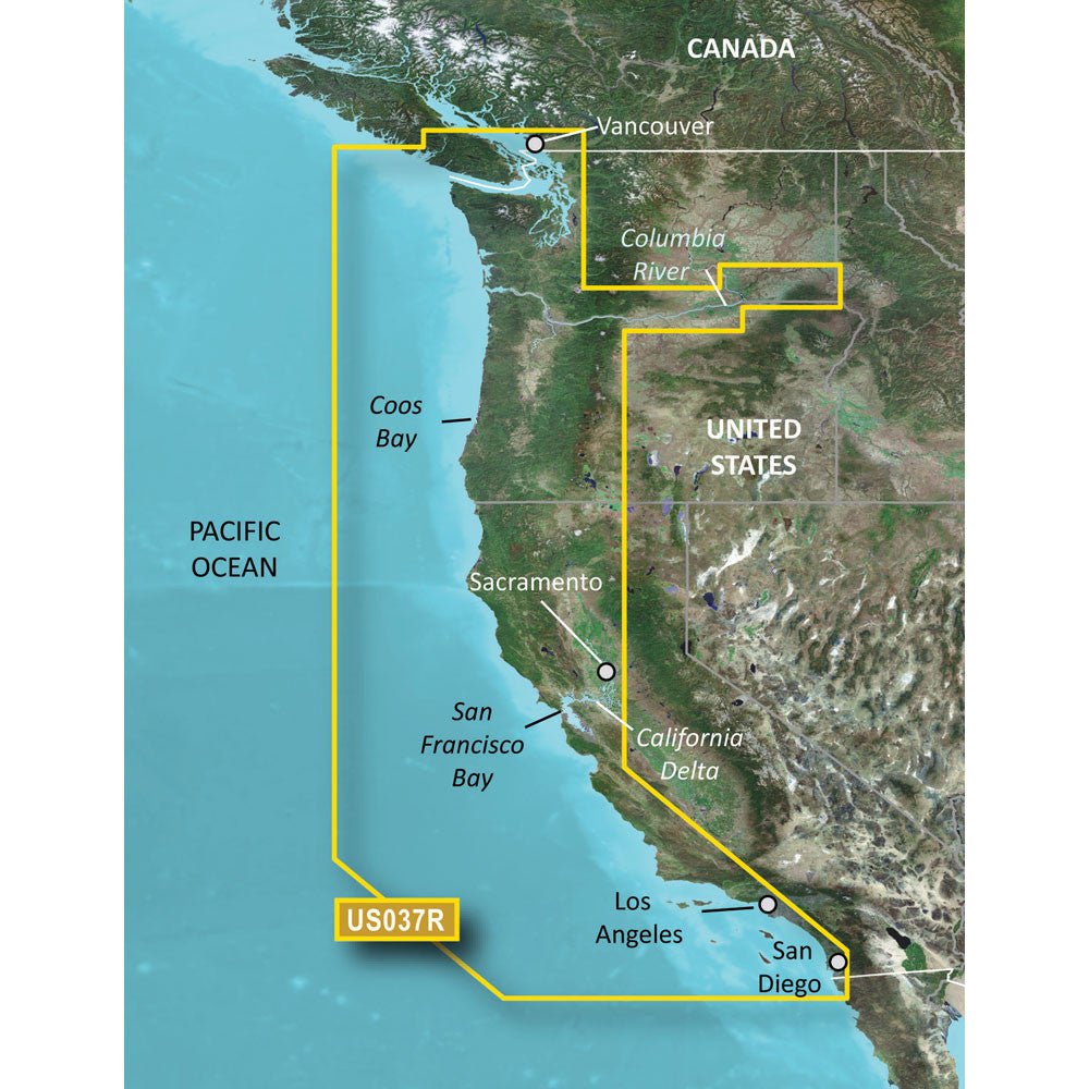 Garmin BlueChart g3 Vision HD - VUS037R - Vancouver - San Diego | SendIt Sailing