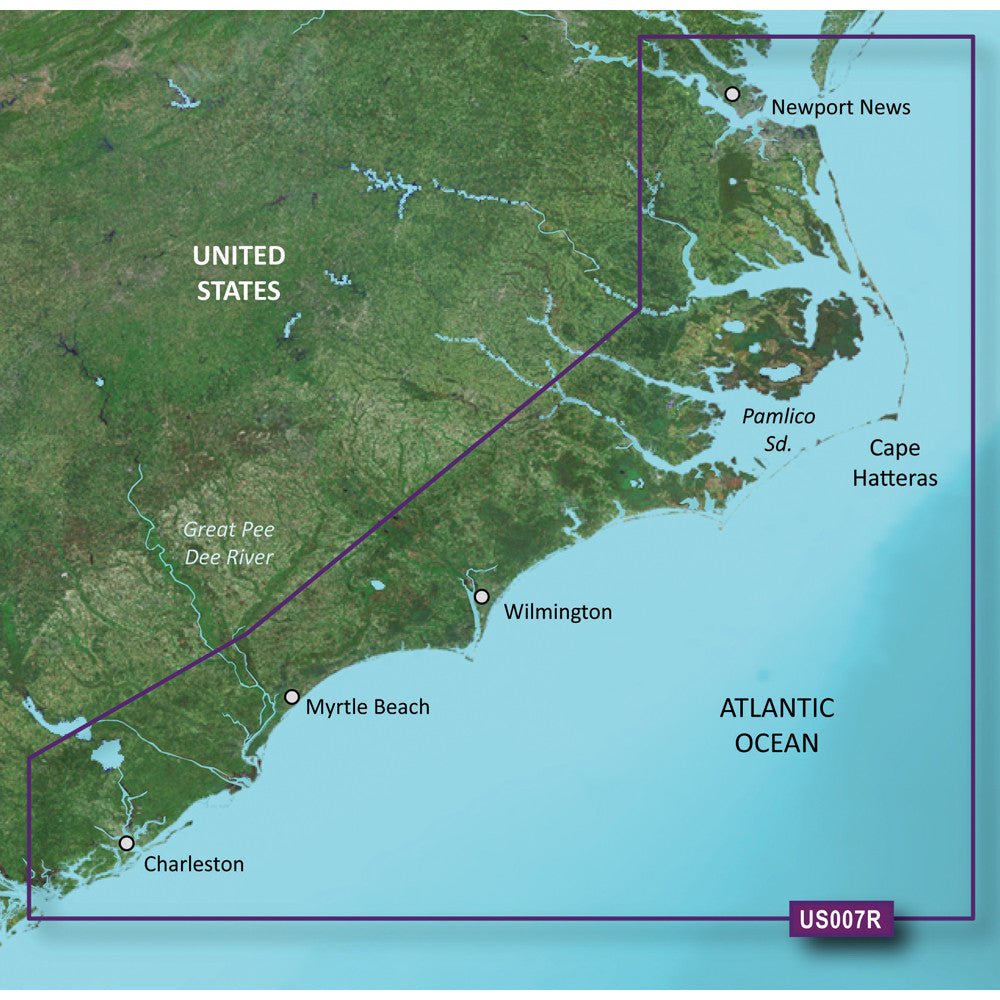 Garmin BlueChart g3 Vision HD - VUS007R - Norfolk - Charleston | SendIt Sailing
