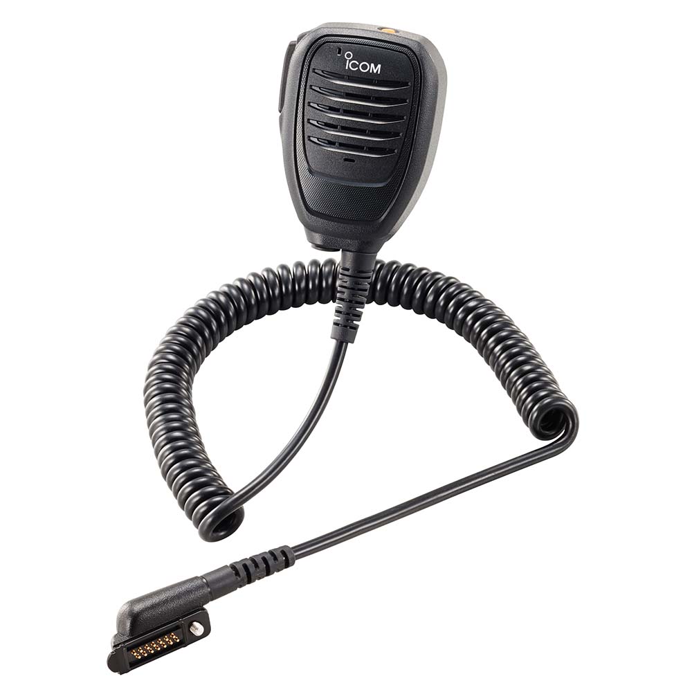 Icom HM-222H Waterproof Speaker Mic with 3.5mm Accessory Jack & 14-Pin Connector | SendIt Sailing