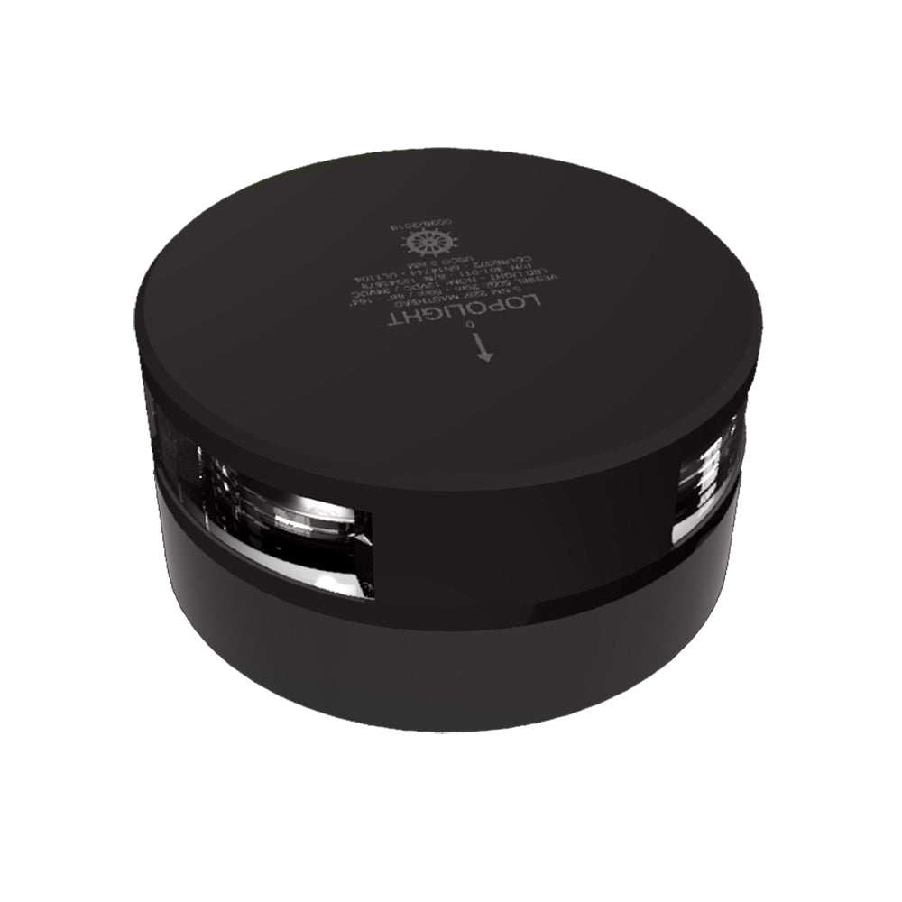 Lopolight 3nm Masthead Light Horizontal Mount White Black | SendIt Sailing