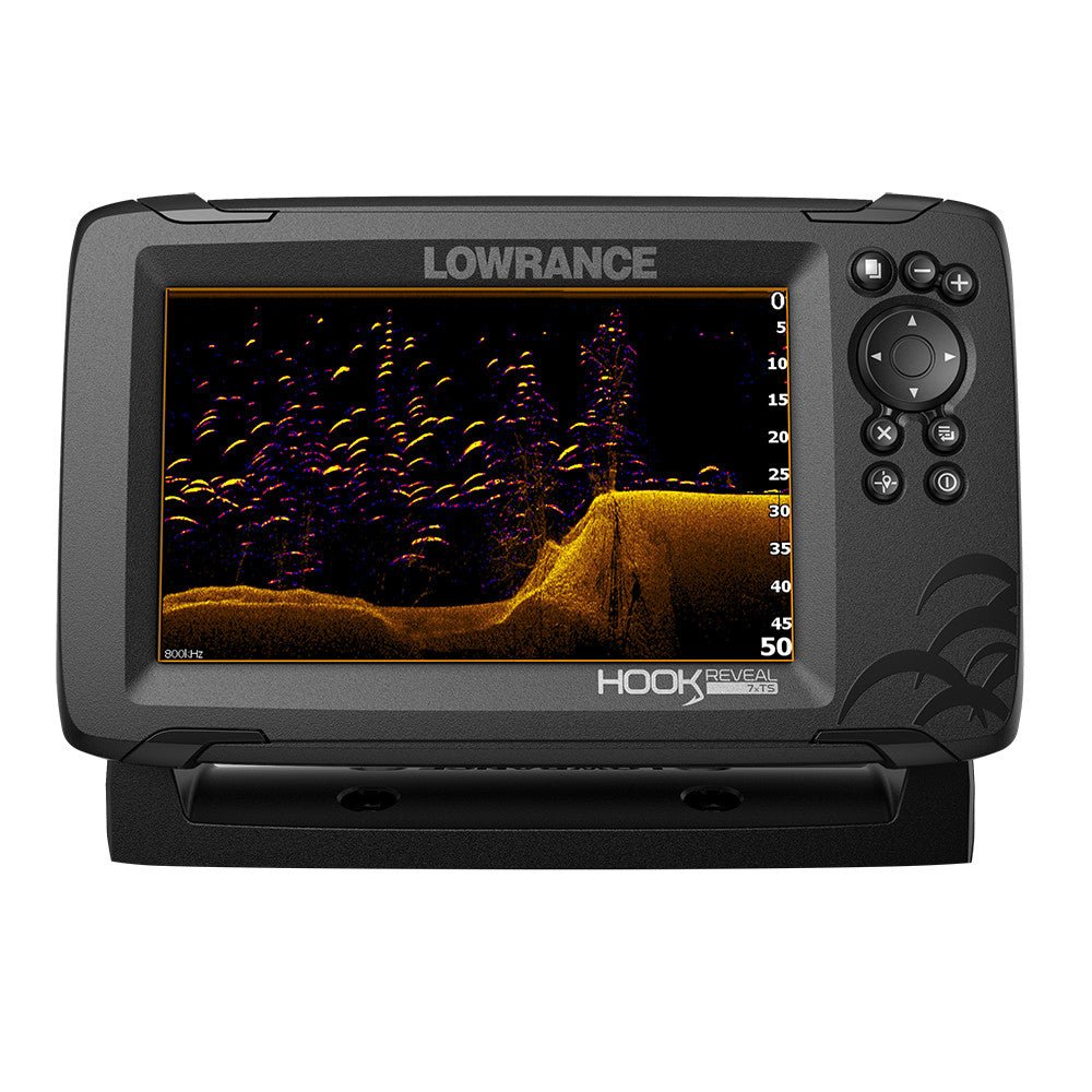 LOWRANCE HOOK REVEAL 7X FISHFINDER with TRIPLESHOT TRANSOM MOUNT TRANSDUCER | SendIt Sailing