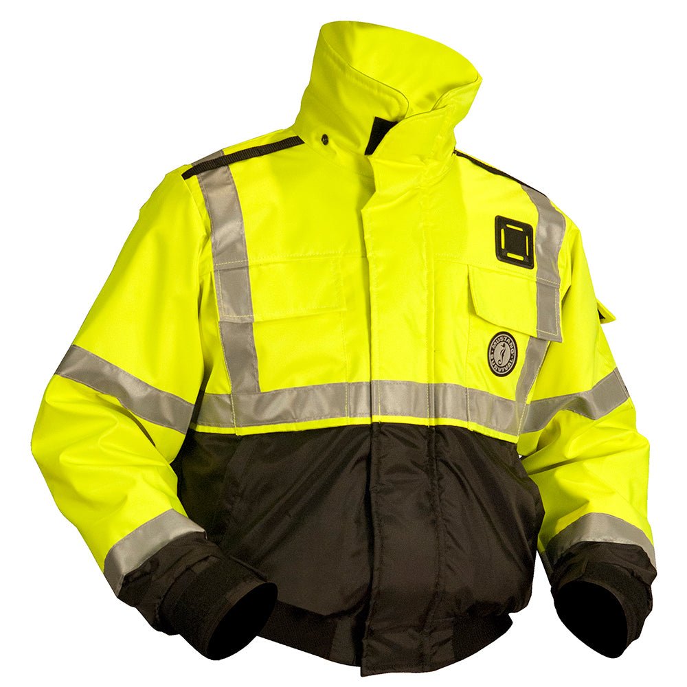 Mustang ANSI High Vis Flotation Bomber Jacket | SendIt Sailing