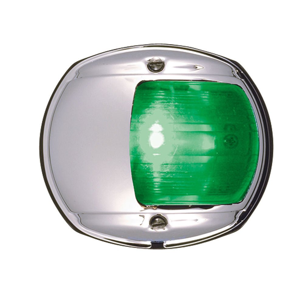 Perko LED Side Light - Green - 12V - Chrome Plated Housing | SendIt Sailing