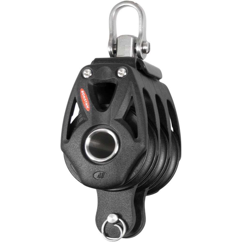 Ronstan Series 40 Orbit BB Triple Block with Becket and Swivel Shackle | SendIt Sailing