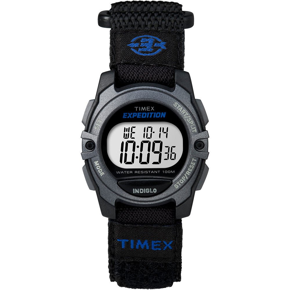 Timex Expedition Digital Core Fast Strap - Black/Blue | SendIt Sailing