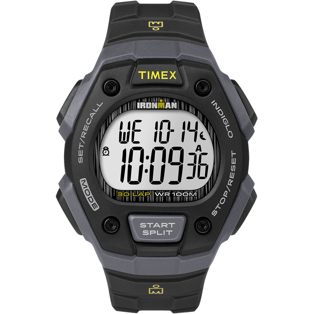 Timex IRONMAN Classic 30 Lap Full-Size Watch - Black/Yellow | SendIt Sailing