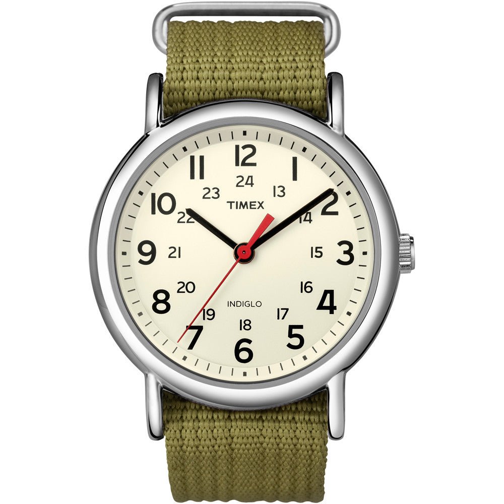 Timex Weekender Slip-Thru Watch - Olive Green | SendIt Sailing
