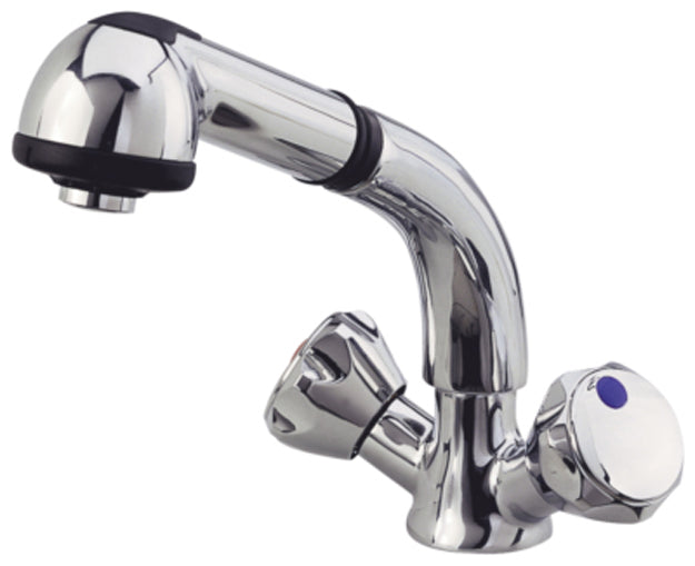 Plastimo Curved Mixer / Shower Tap Chrome | SendIt Sailing
