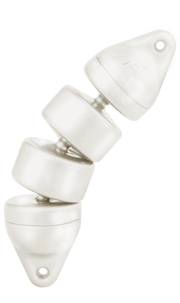 Plastimo Fender Articulated 12x48 White and Rope 1m | SendIt Sailing