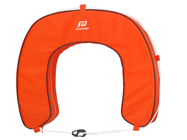 Plastimo Horse Shoe Buoy and Zip Set Orange | SendIt Sailing