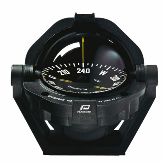 Plastimo Offshore 135 Compass Black with Black Card | SendIt Sailing