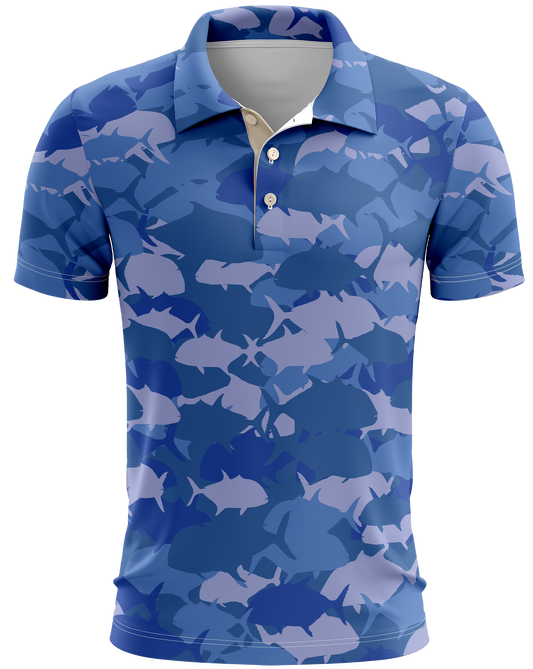 Ulua Royal Camo Dri Fit Polo (Adult/Keiki)