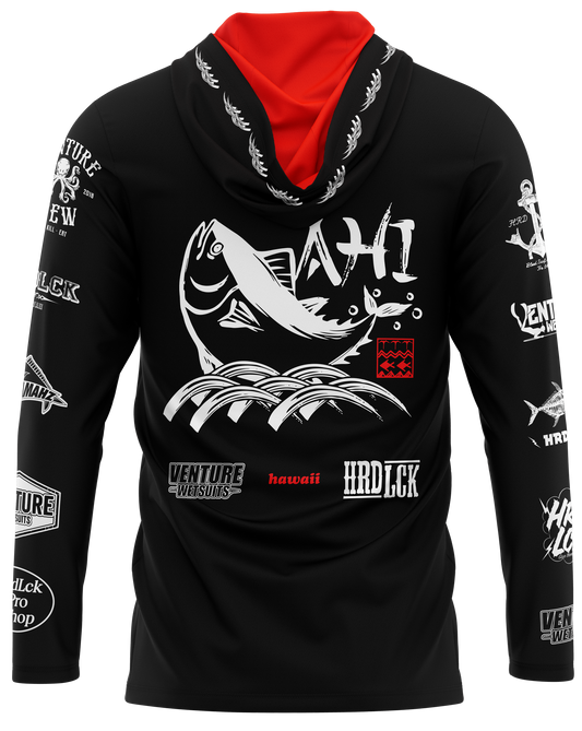 Ahi Collab Black Dri Fit Hoodie (Adult/Keiki)
