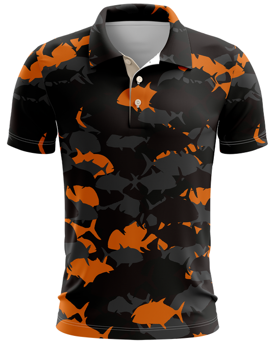 Ulua Orange Camo Dri Fit Polo (Adult/Keiki)
