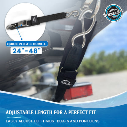 48" TRANSOM STRAPS SS