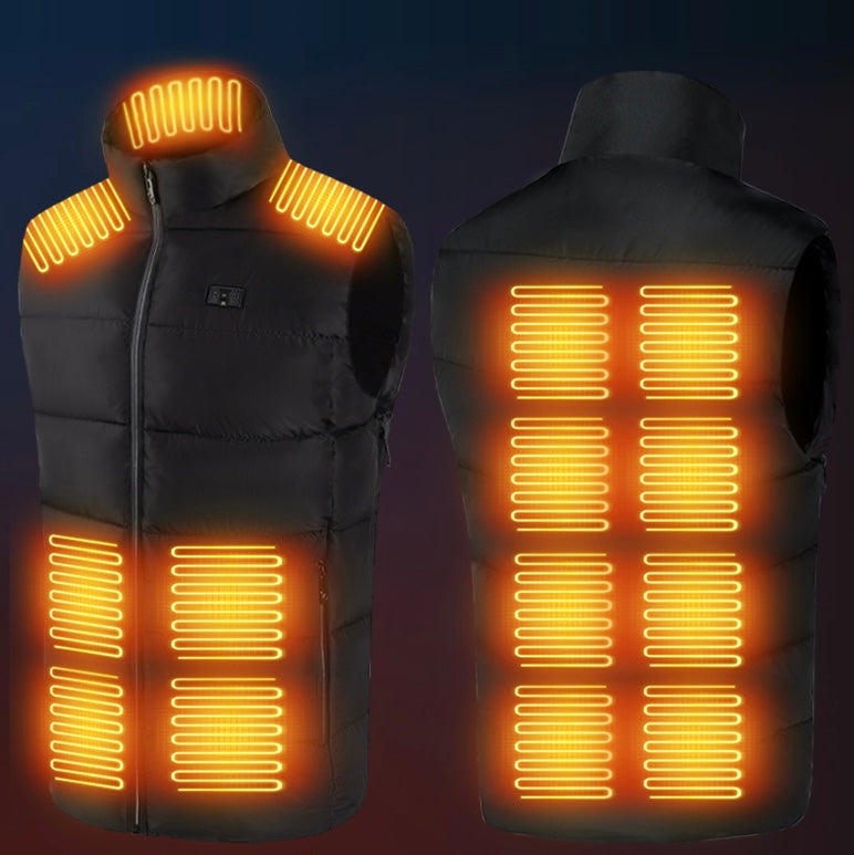 LITEGUEST USB Heated Vest with LED Light – Winter Outdoor Safety Gear