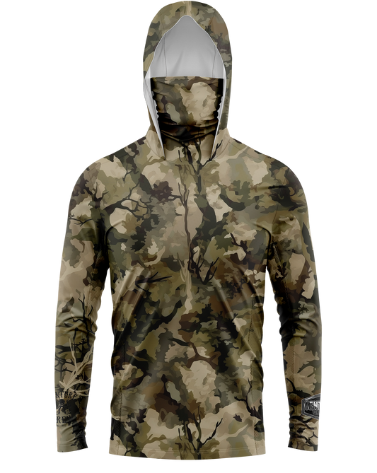 Mossy Oak Camo Face Buff Dri Fit Hoodie (Adult/Youth)
