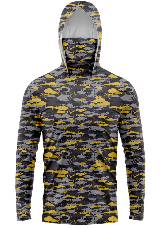 Pelagic Gold Face Buff Dri Fit Hoodie (Adult/Youth)