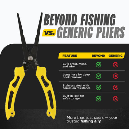 Beyond Fishing 8.5” Long Nose Fishing Pliers