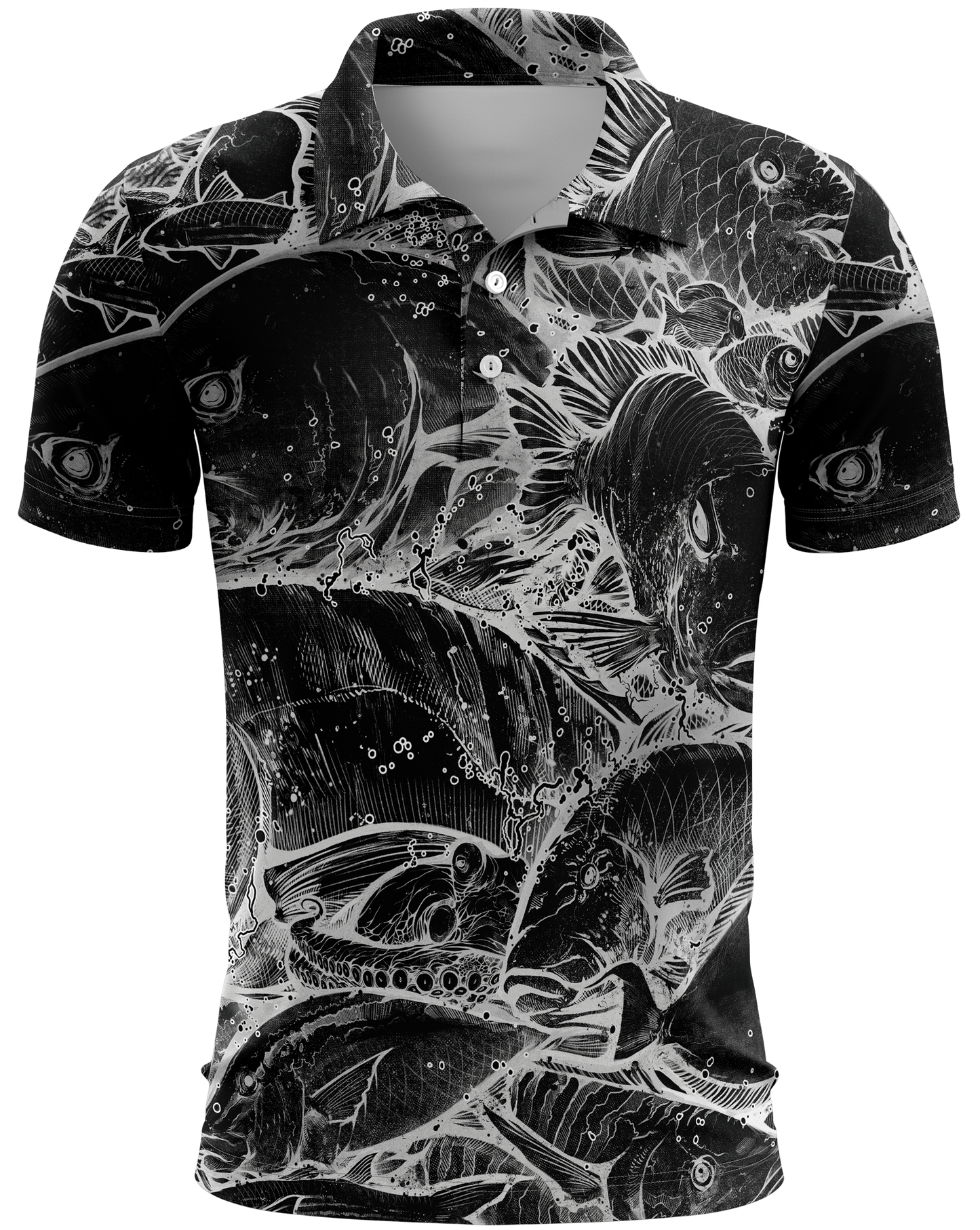 Hawaii Fish Camo Invert Dri Fit Polo (Adult/Keiki)