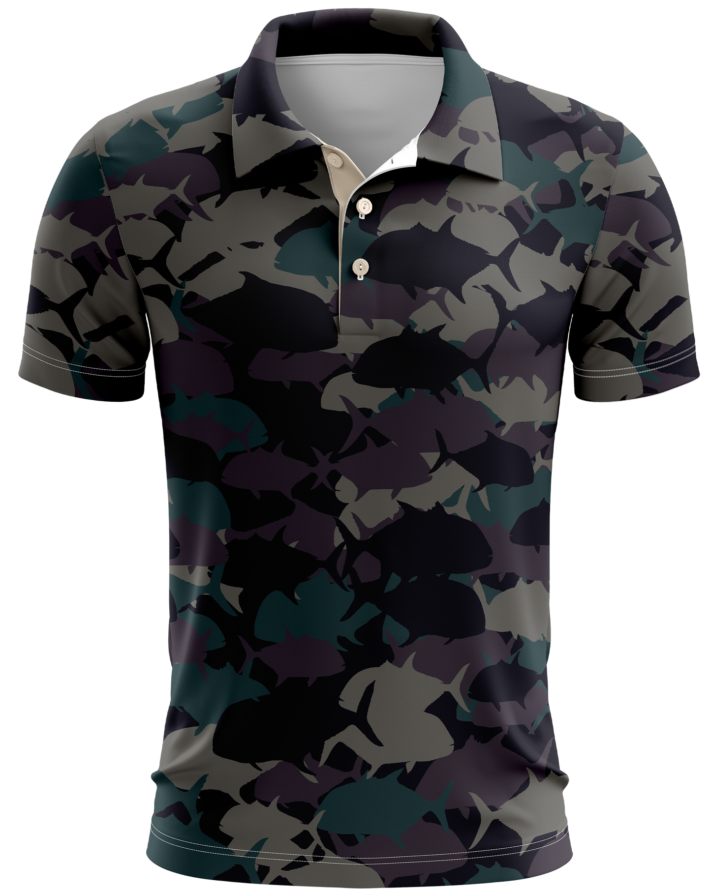 Ulua Green Camo Dri Fit Polo (Adult/Keiki)