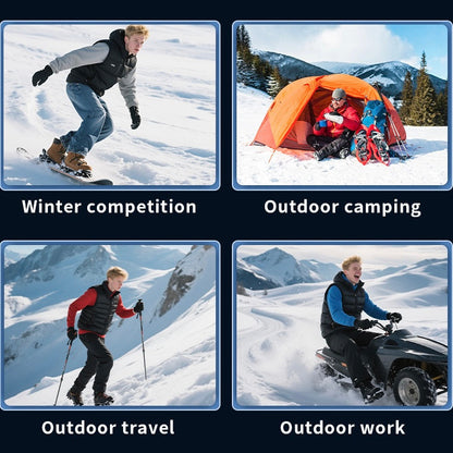 LITEGUEST USB Heated Vest with LED Light – Winter Outdoor Safety Gear