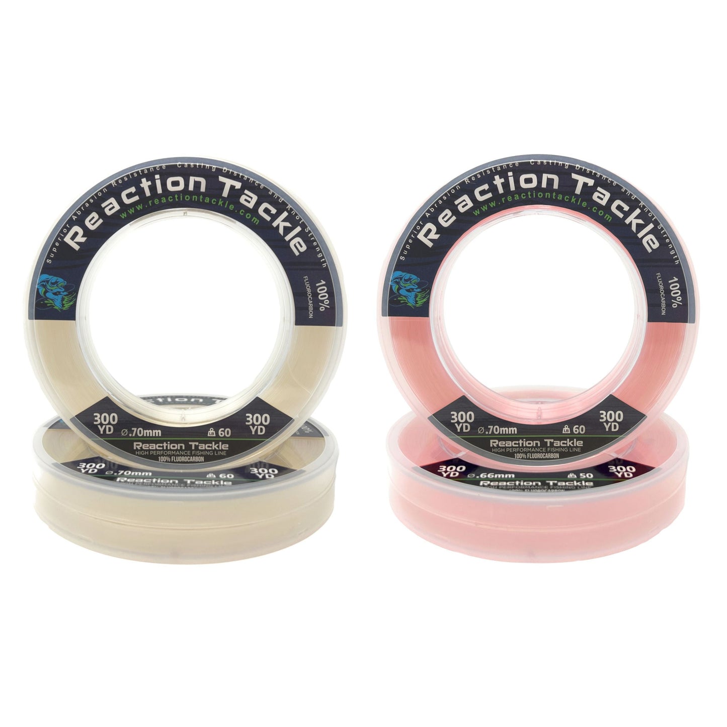 Reaction Tackle 100% Pure Fluorocarbon Fishing Line