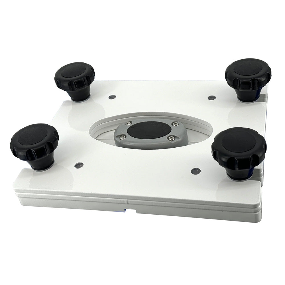 Seaview Removable Base for Pedestal Mounts with 7x7 Base Plate - White | SendIt Sailing