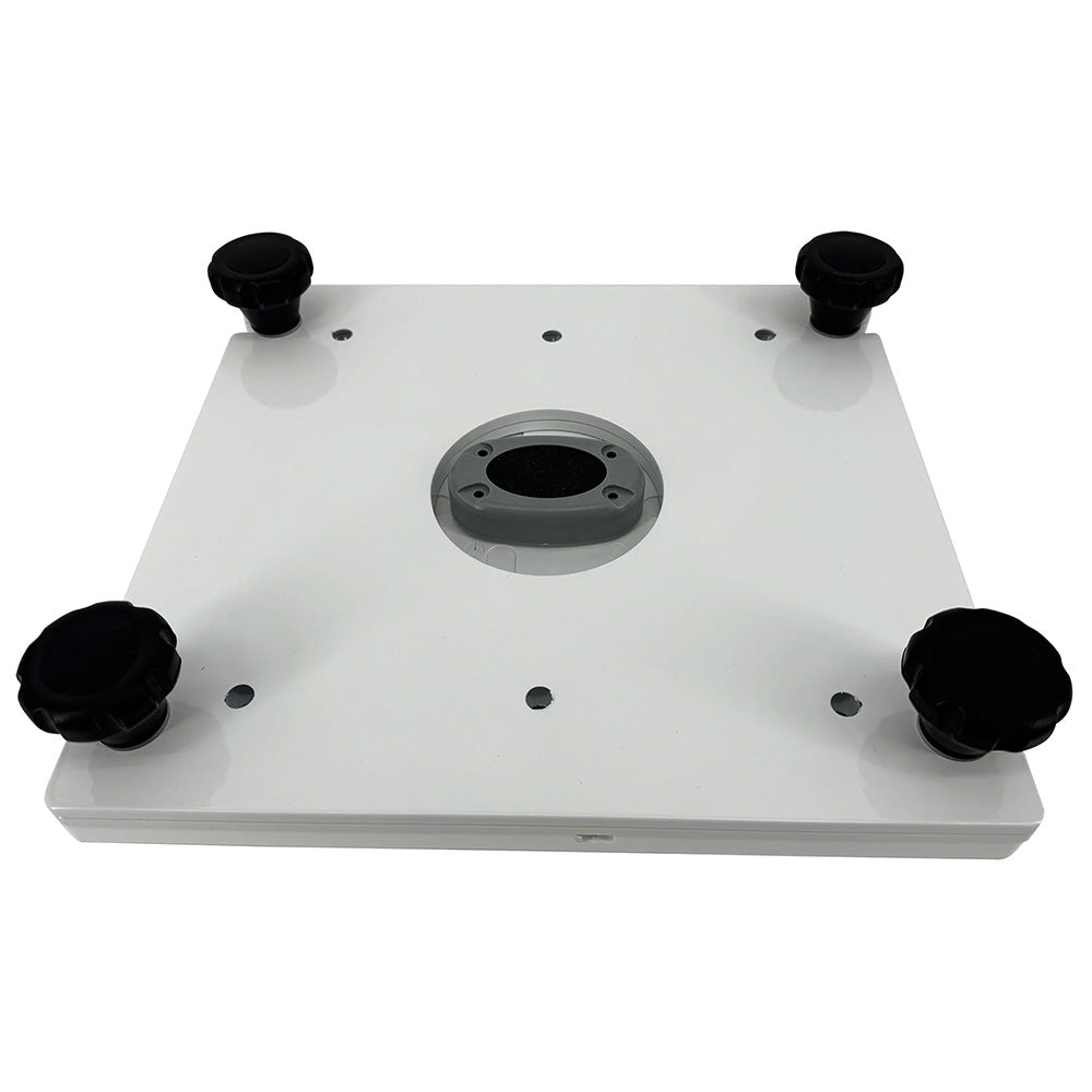 Seaview Removable Base for Pedestal Mounts with 10x10 Base Plate - White | SendIt Sailing