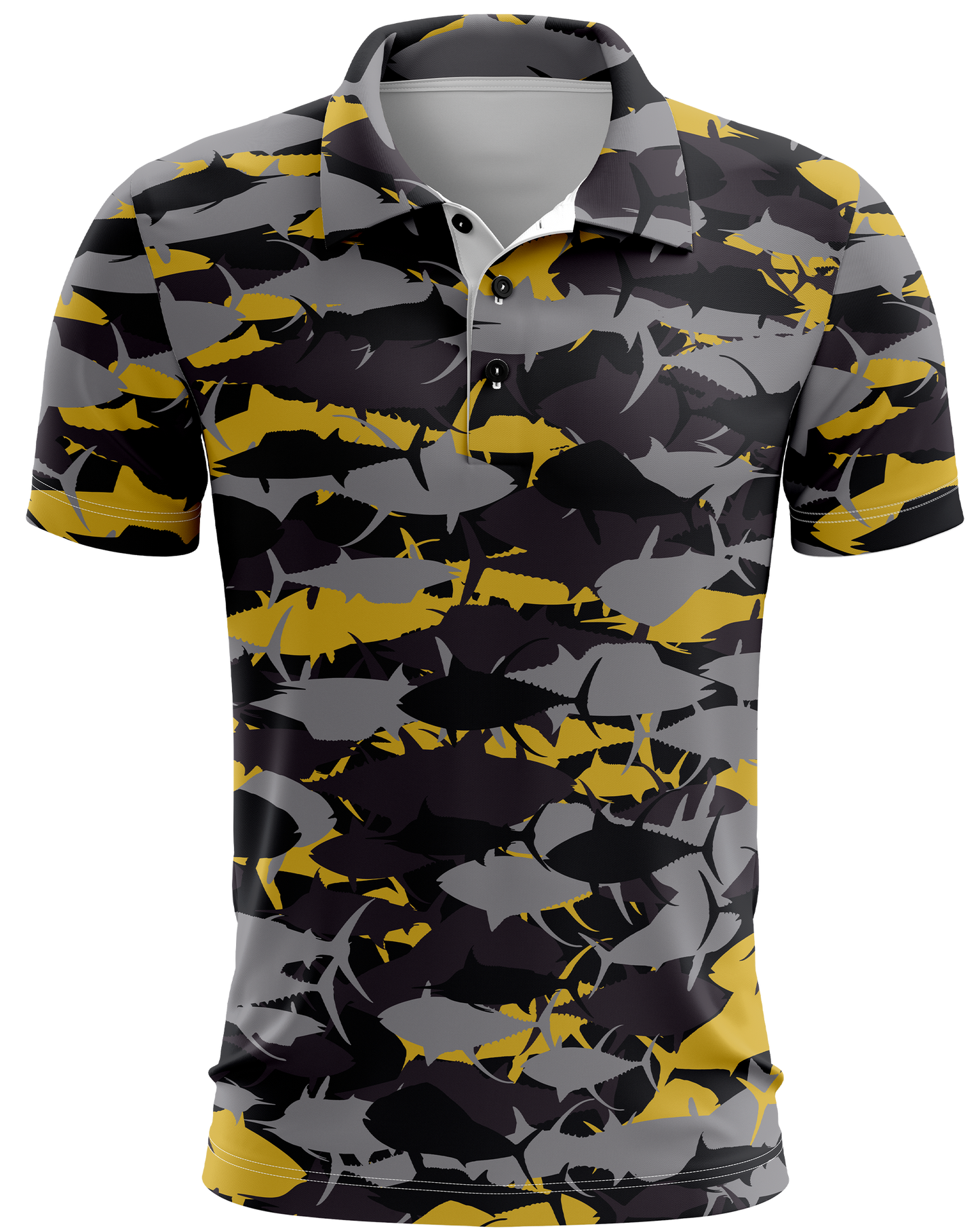 Pelagic Gold Camo Dri Fit Polo (Adult/Keiki)