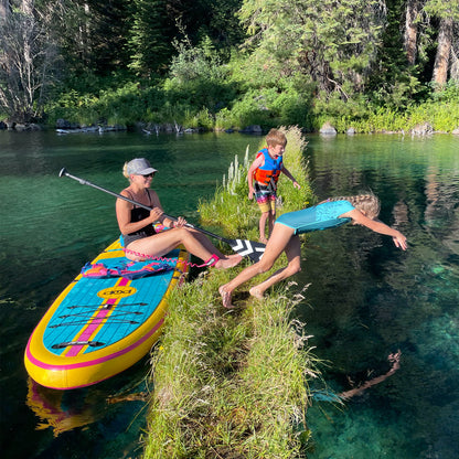 10' Full Coiled SUP Paddleboard Leash - Vibrant Collection