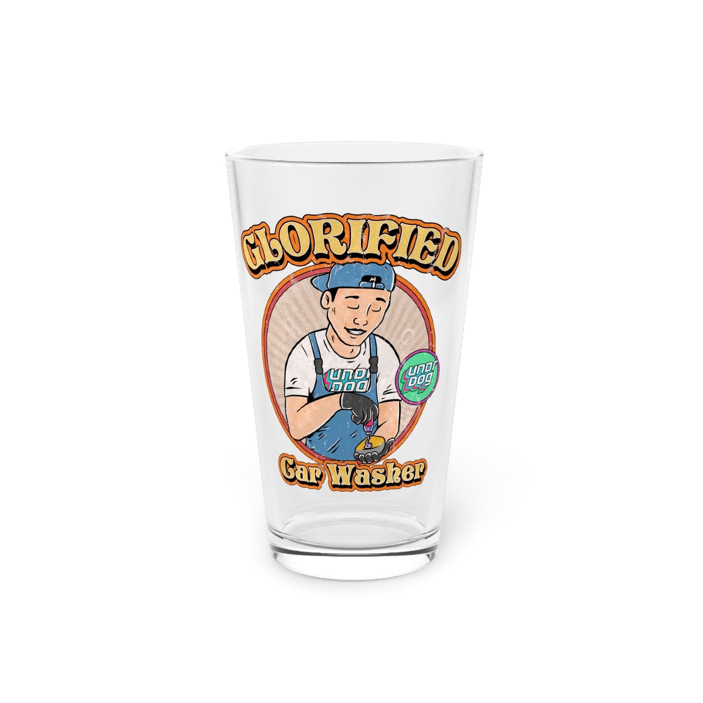 Glorified Car Washer Clear Glass, 16oz