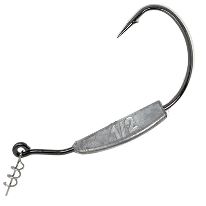 Reaction Tackle Lead Weighted Swimbait Hooks (10-PACK)