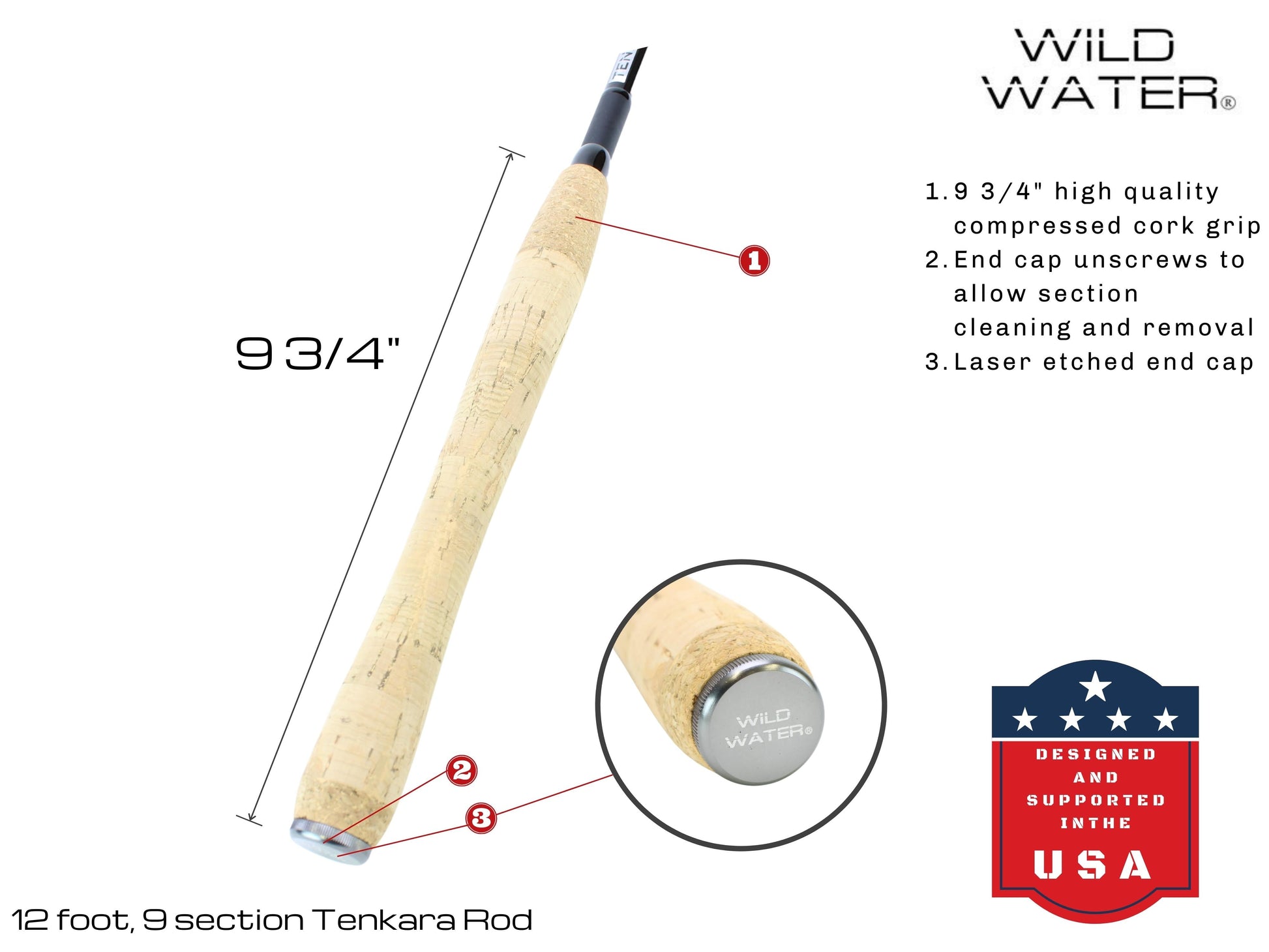 Wild Water Fly Fishing 12ft Tenkara Rod | SendIt Sailing