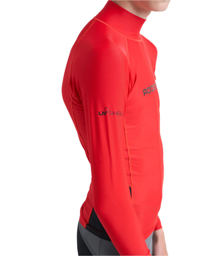 Rooster JUNIOR Rash Top (Long Sleeved) - RED